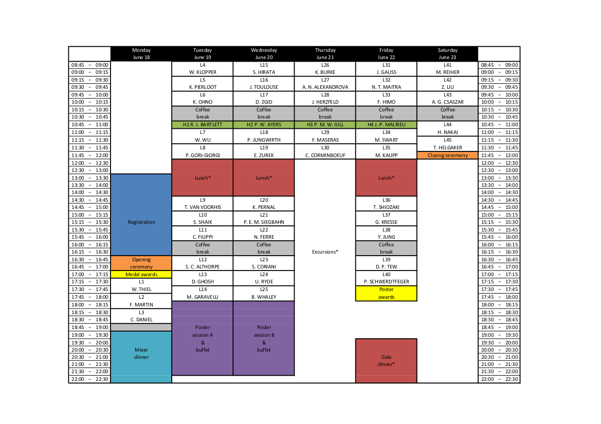16-ICQC Timetable